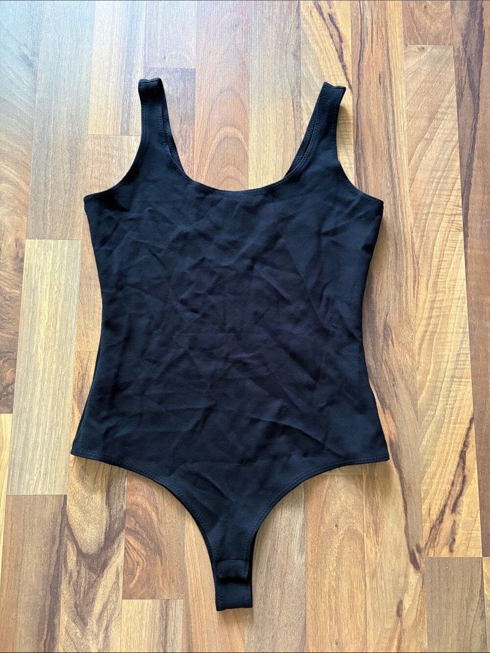 Shinestar Woman’s Black One-Piece Bodysuit Size S